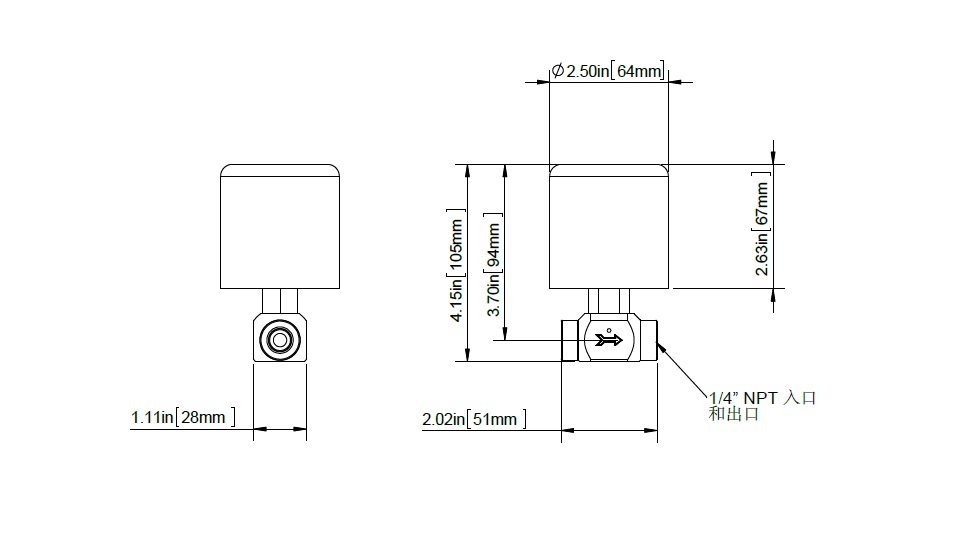 586系列應急切斷閥尺寸圖 586系列應急切斷閥尺寸圖